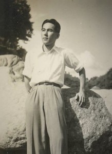 「遙かな友に」を作曲した1951年夏合宿での磯部俶先生 「遙かな友に」を作曲した1951年夏合宿での磯部俶先生