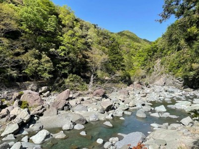今も豊かな自然が残る道志川のほとり(相模原市) 今も豊かな自然が残る道志川のほとり(相模原市)